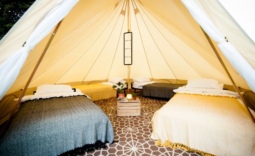 Play area at Farringtons Family Glamping.